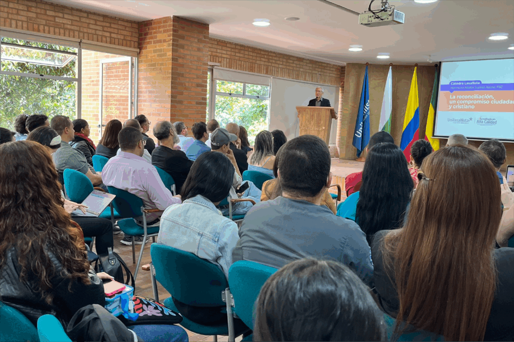 Unilasallista promueve la paz y la reconciliación en nueva edición de la Cátedra Lasallista Hermano Néstor Suárez Alzate 1 Banners Banner Noticias