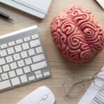 top view online psychologist concept 1